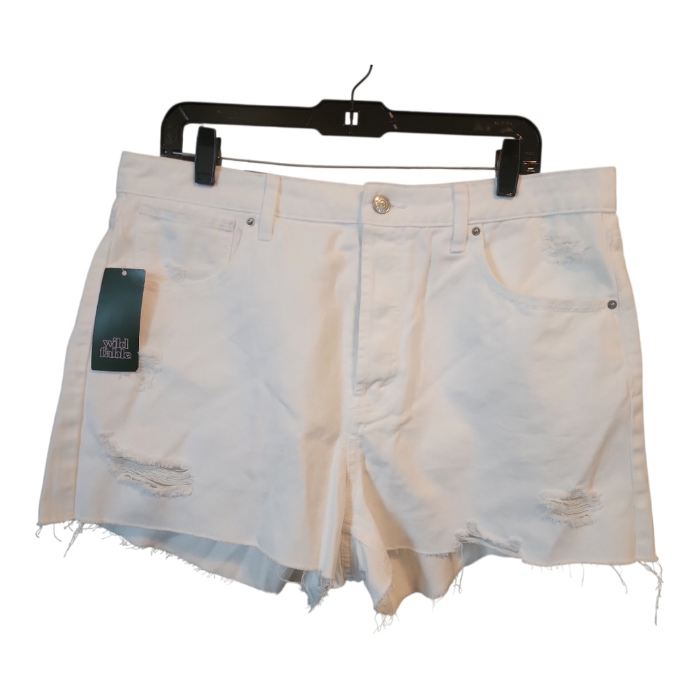 NWT Wild Fable White Distressed Women Shorts
